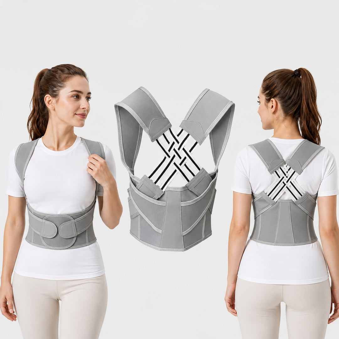 Premium Posture Corrector Brace Adjustable Back Support for Kids Students Adults Shoulder Alignment Adjustable Posture Support Belt Daily Wear Ergonomic Fit