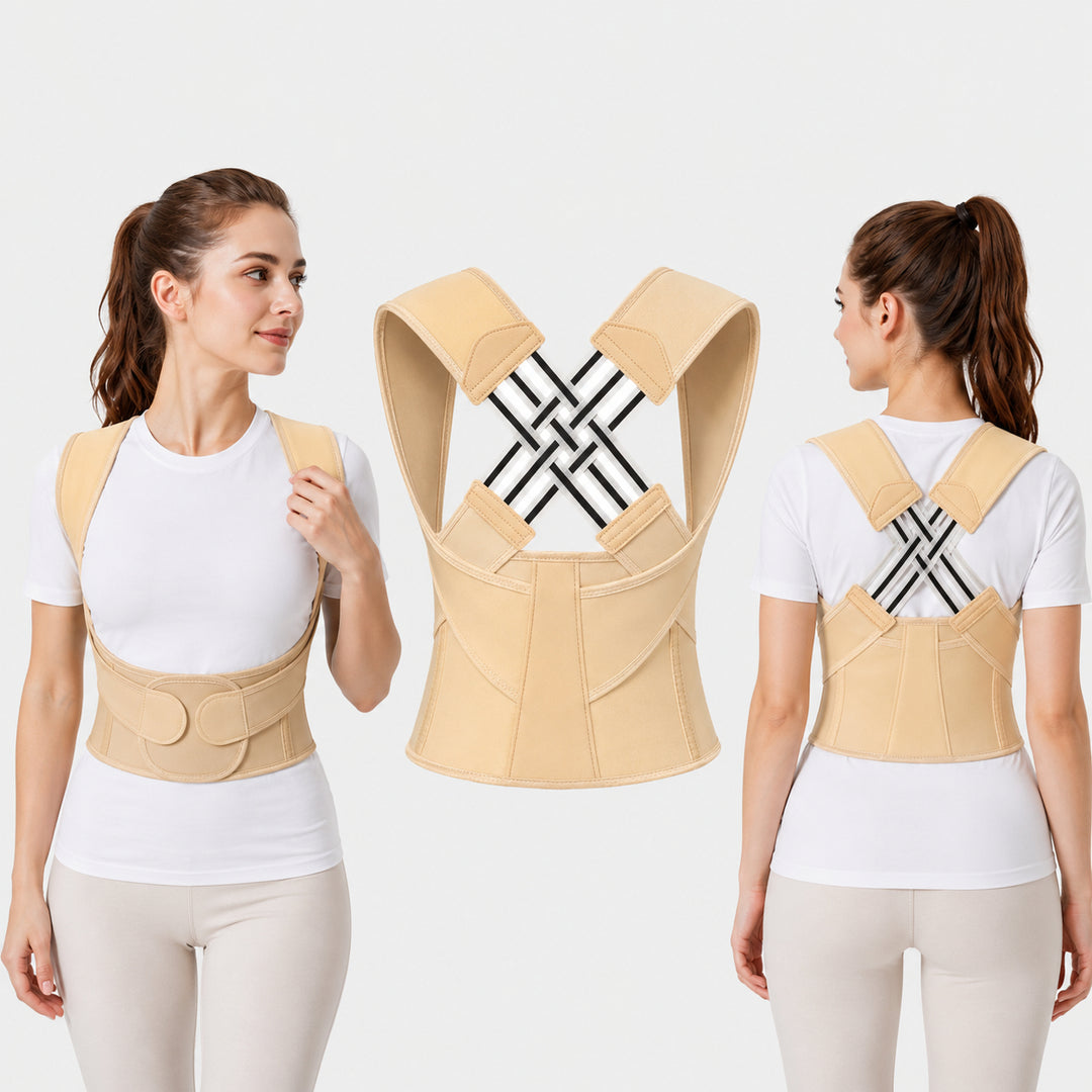 Premium Posture Corrector Brace Adjustable Back Support for Kids Students Adults Shoulder Alignment Adjustable Posture Support Belt Daily Wear Ergonomic Fit