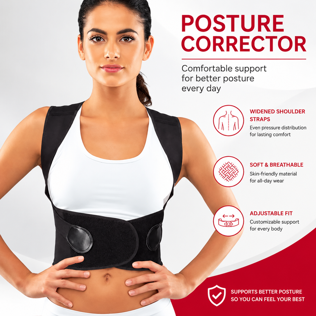 Premium Posture Corrector Brace Adjustable Back Support for Kids Students Adults Shoulder Alignment Adjustable Posture Support Belt Daily Wear Ergonomic Fit