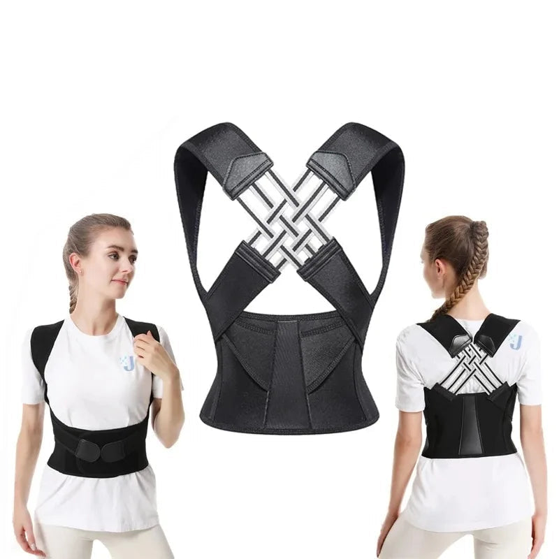 Premium Posture Corrector Brace Adjustable Back Support for Kids Students Adults Shoulder Alignment Adjustable Posture Support Belt Daily Wear Ergonomic Fit