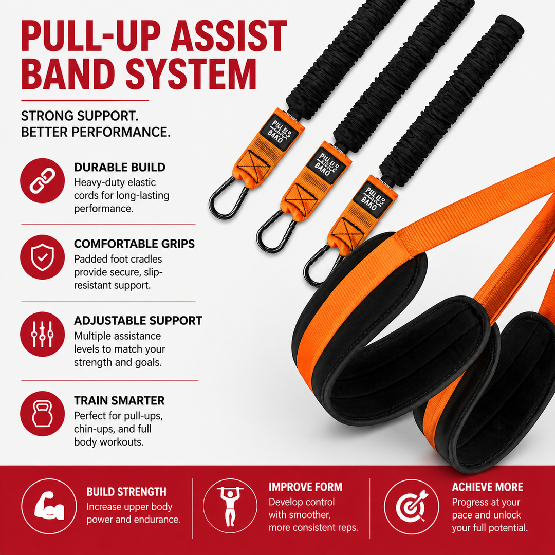 Premium Pull Up Assistance Band Adjustable Resistance Training Strap Steel Buckle Support Band Home Gym Pull Up Strength Training Fitness Aid
