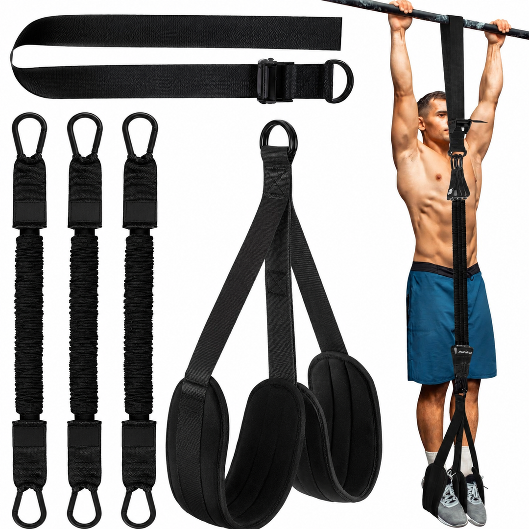 Premium Pull Up Assistance Band Adjustable Resistance Training Strap Steel Buckle Support Band Home Gym Pull Up Strength Training Fitness Aid