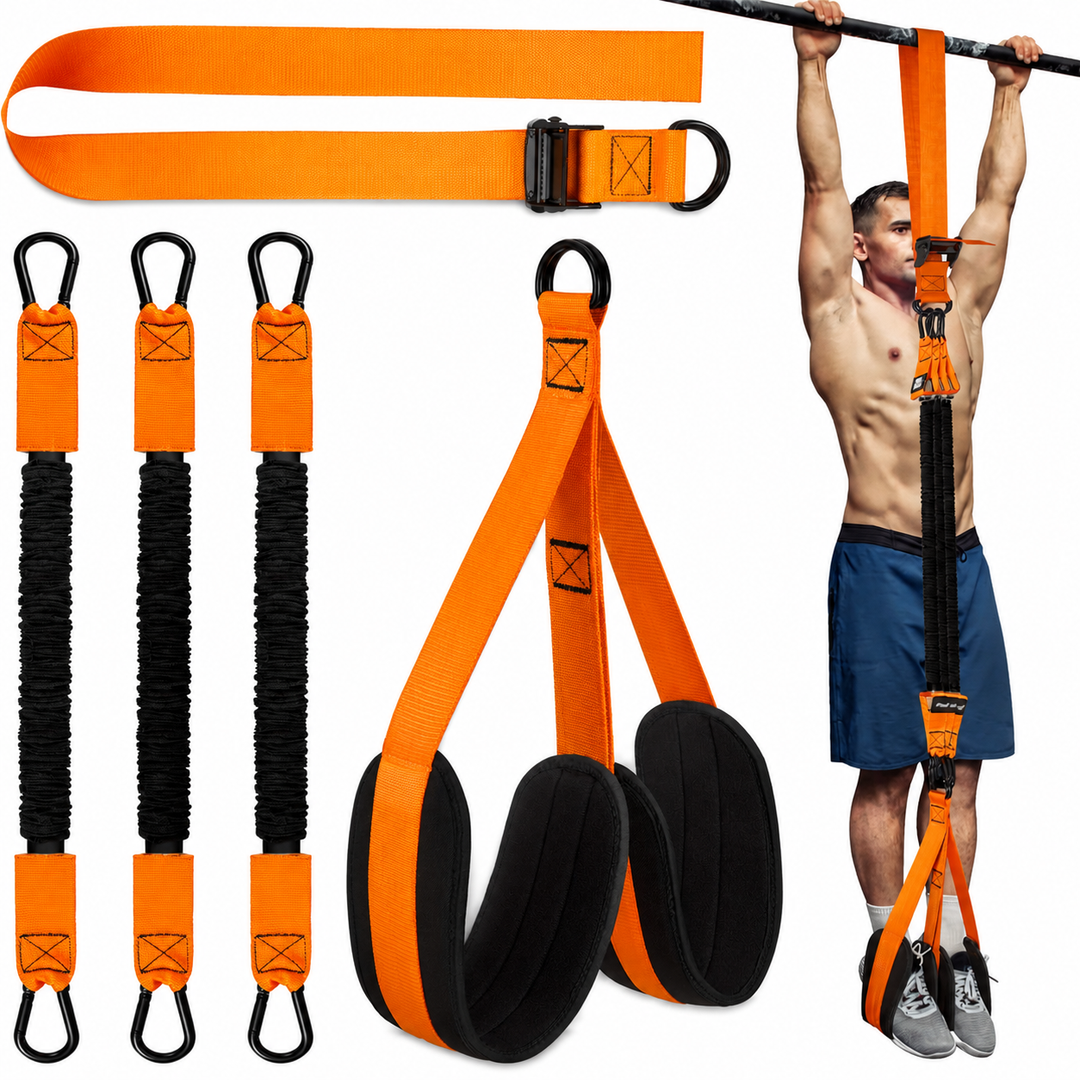 Premium Pull Up Assistance Band Adjustable Resistance Training Strap Steel Buckle Support Band Home Gym Pull-Up Strength Training Resistance Workout Strap