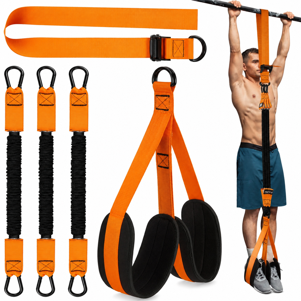 Premium Pull-Up Assistance Bands Resistance Training Elastic Band Steel Buckle Adjustable Pull-Up Support Home Gym Upper Body Strength Workout Band