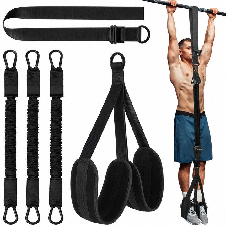 Premium Pull-Up Assistance Bands Resistance Training Elastic Band Steel Buckle Adjustable Pull-Up Support Home Gym Upper Body Strength Workout Band