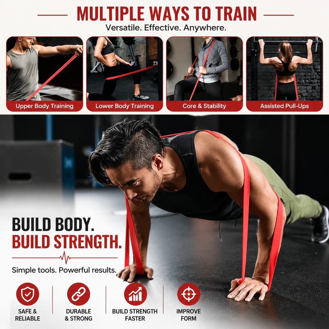 Premium Pull Up Resistance Bands Set 5 Level Resistance Loop Bands with Handles Door Anchor Carry Bag Natural Latex Strength Training Mobility Rehab Workout Kit