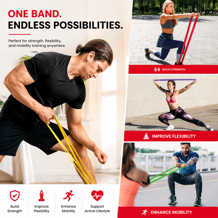 Premium Pull Up Resistance Bands Set 5 Level Resistance Loop Bands with Handles Door Anchor Carry Bag Natural Latex Strength Training Mobility Rehab Workout Kit