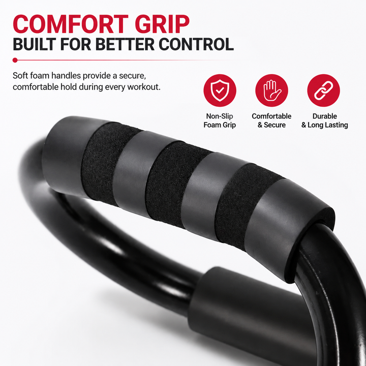 Premium Push Up Bars Ergonomic Push Up Handles Non Slip Strength Training Equipment Portable Home Gym Fitness Handles Pair Upper Body Workout Support