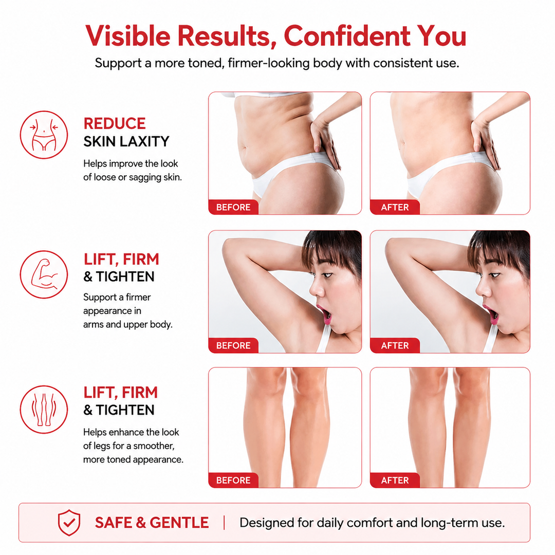 Premium RF Body Slimming Massager EMS Vibration Sculpting Device Radio Frequency LED Light Therapy Skin Firming Body Contouring Home Beauty Device