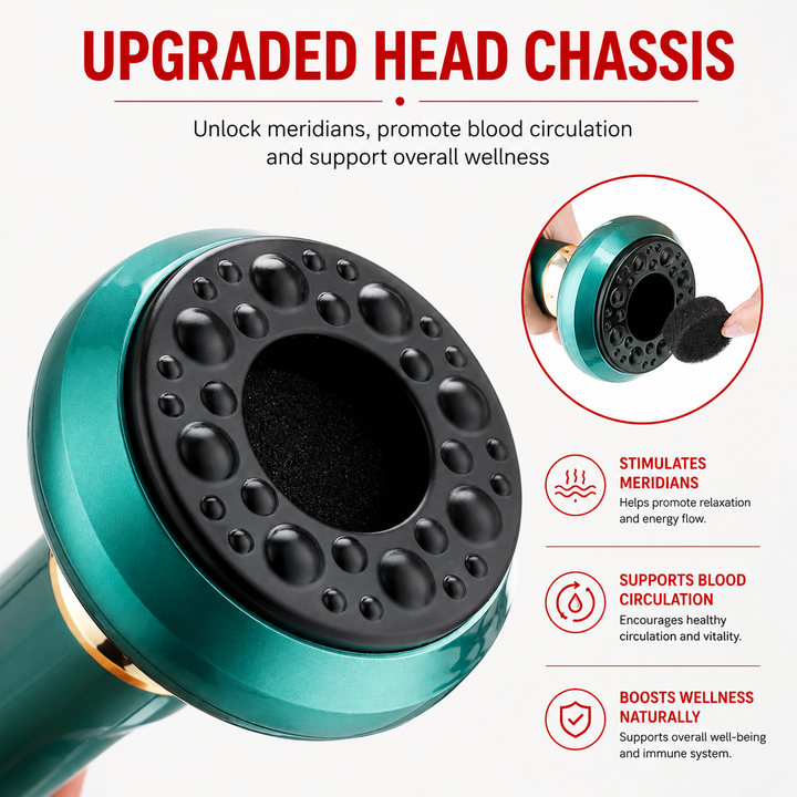 Premium Rechargeable Vacuum Massage Cup Smart Suction Device Warm Compress Body Massage Tool Adjustable Levels Portable Cordless Relaxation