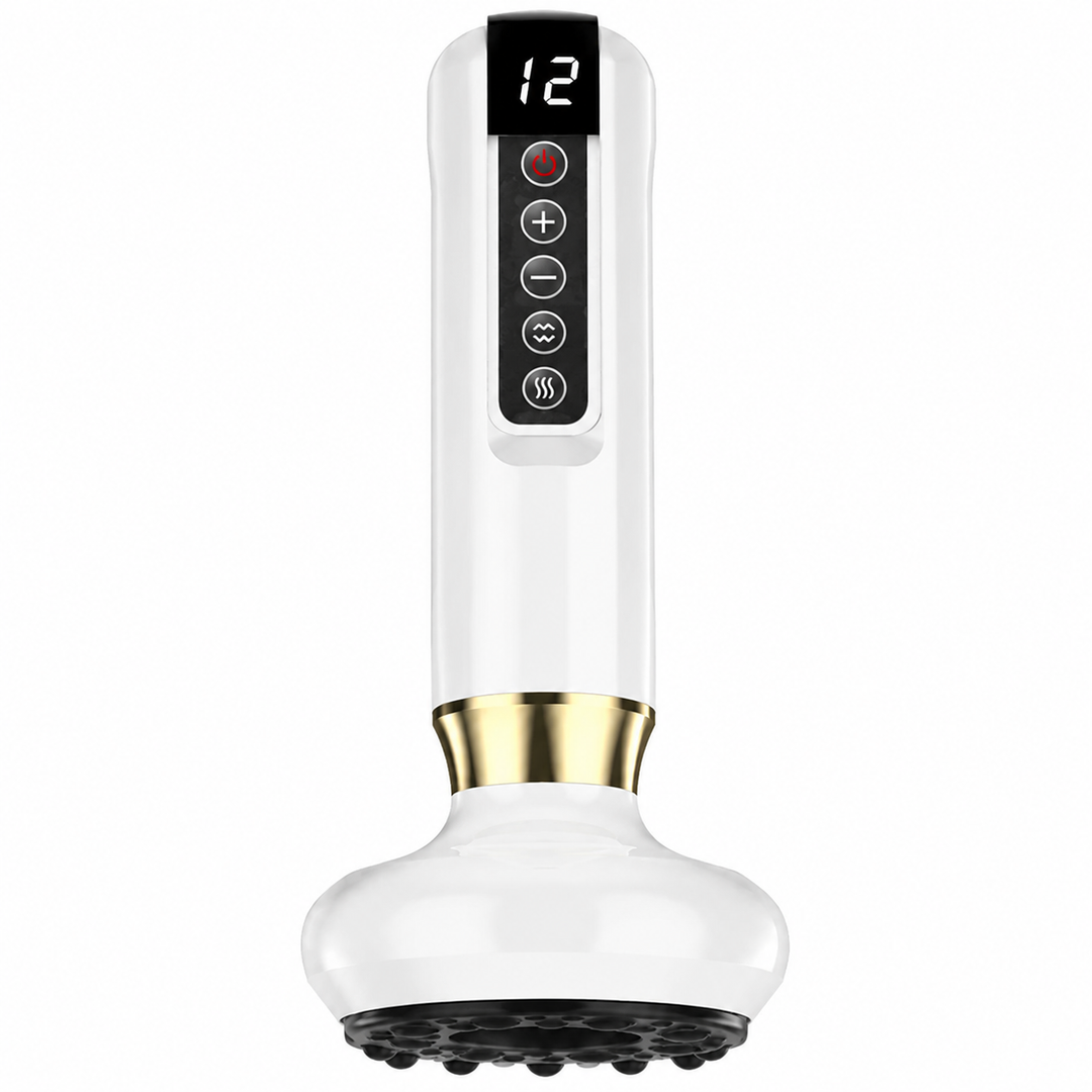 Premium Rechargeable Vacuum Massage Cup Smart Suction Device Warm Compress Body Massage Tool Adjustable Levels Portable Cordless Relaxation