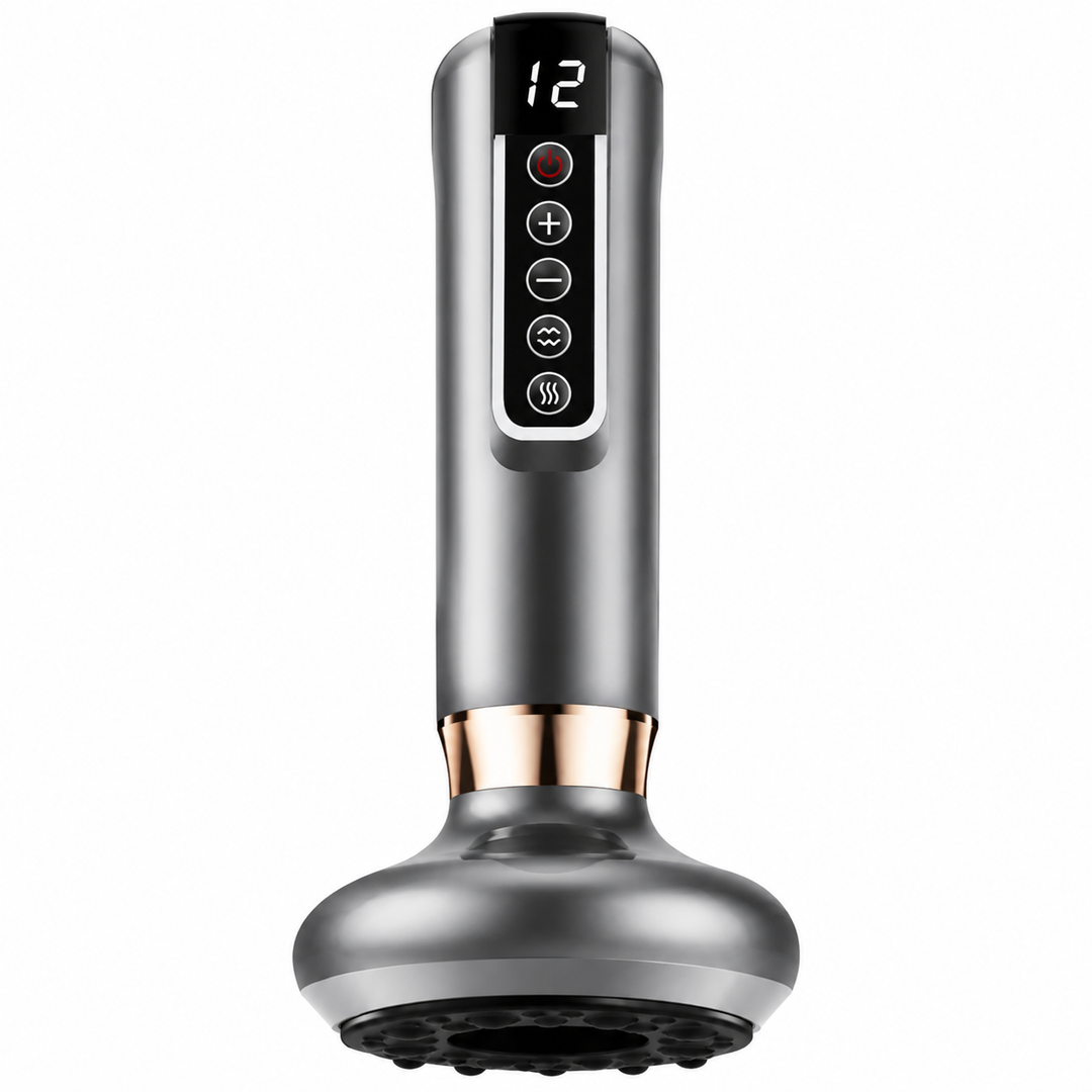 Premium Rechargeable Vacuum Massage Cup Smart Suction Device Warm Compress Body Massage Tool Adjustable Levels Portable Cordless Relaxation