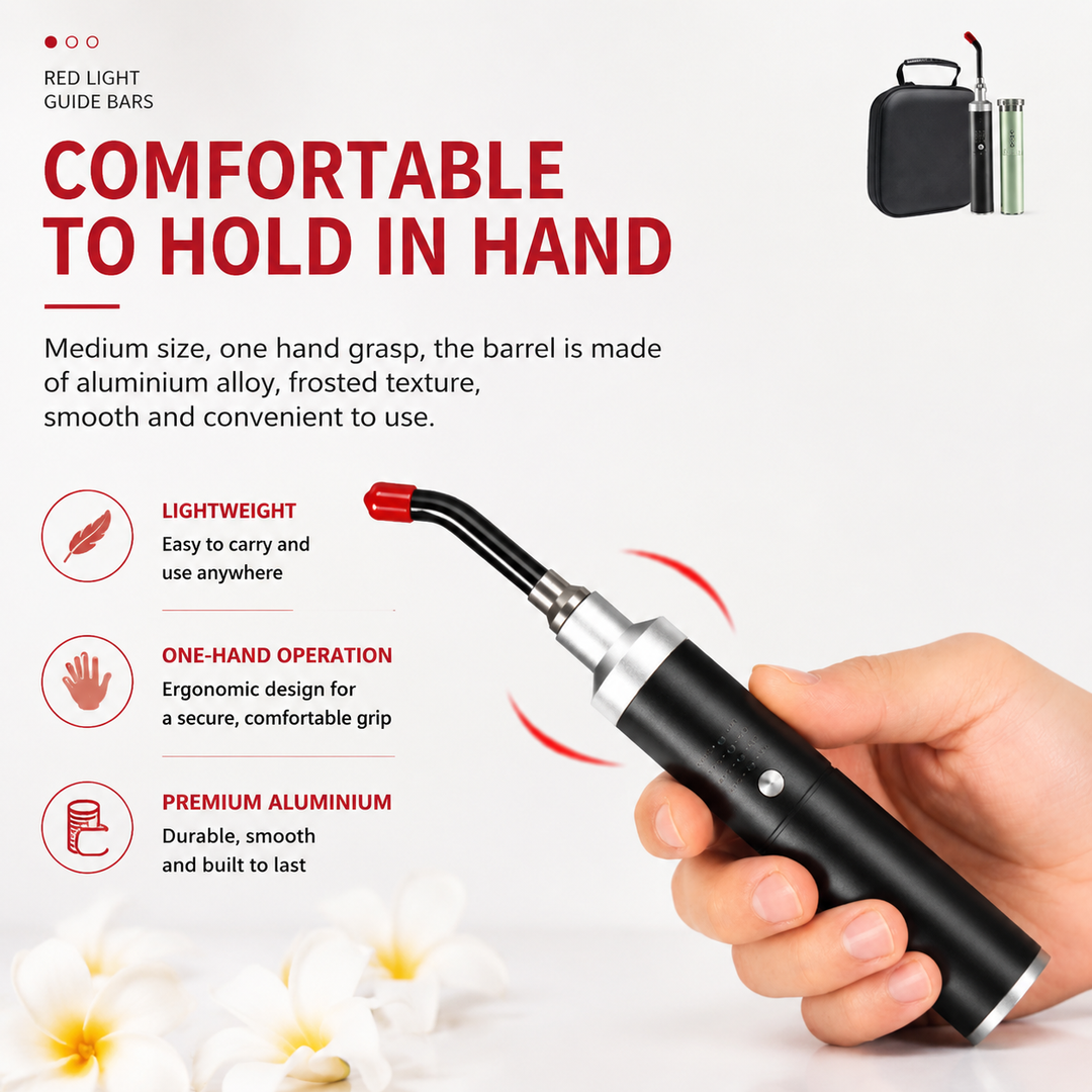 Premium Red Infrared Light Therapy Wand Multi Wavelength LED Device 460nm 630nm 660nm 850nm Facial Body Care Handheld Portable Rechargeable