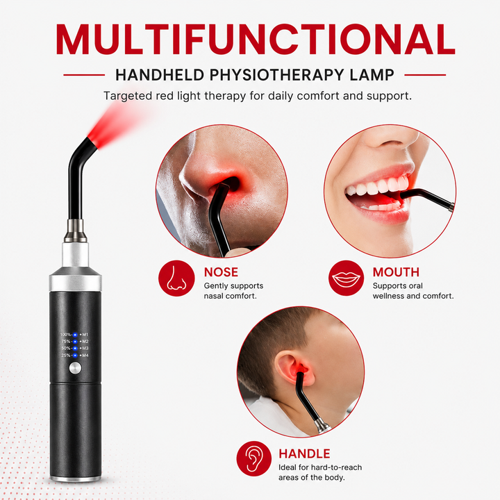 Premium Red Infrared Light Therapy Wand Multi Wavelength LED Device 460nm 630nm 660nm 850nm Facial Body Care Handheld Portable Rechargeable