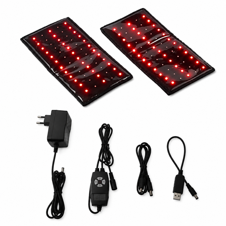 Premium Red Infrared Therapy Belt 660nm 850nm LED Light Pad 360 LEDs Wearable Body Pain Relief Skin Care Wellness Light Therapy Belt Adjustable