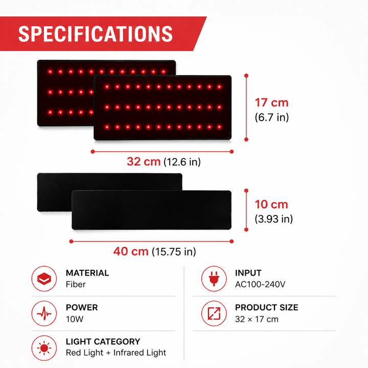 Premium Red Infrared Therapy Belt 660nm 850nm LED Light Pad 360 LEDs Wearable Body Pain Relief Skin Care Wellness Light Therapy Belt Adjustable