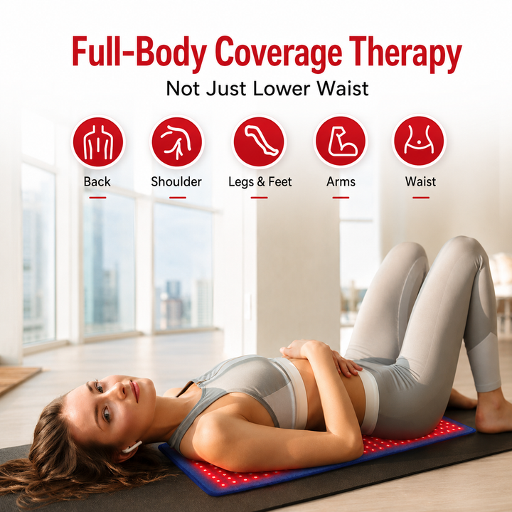 Premium Red Infrared Therapy Belt 660nm 850nm LED Light Wrap 360 LEDs Wearable Heating Pad Muscle Joint Relief Recovery Slimming Waist Belt