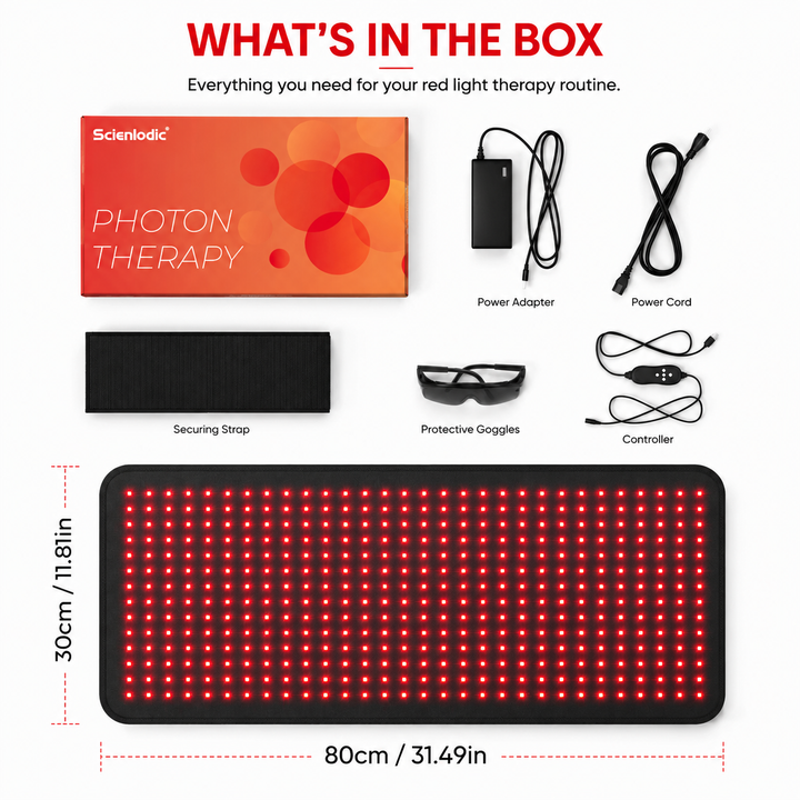 Premium Red Infrared Therapy Belt 660nm 850nm LED Light Wrap 360 LEDs Wearable Heating Pad Muscle Joint Relief Recovery Slimming Waist Belt