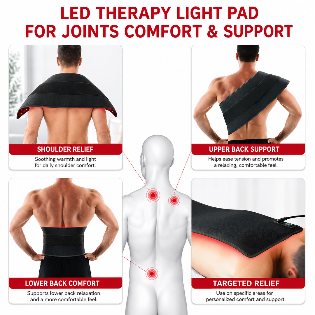 Premium Red Infrared Therapy Belt 660nm 850nm LED Light Wrap 360 LEDs Wearable Heating Pad Muscle Joint Relief Recovery Slimming Waist Belt