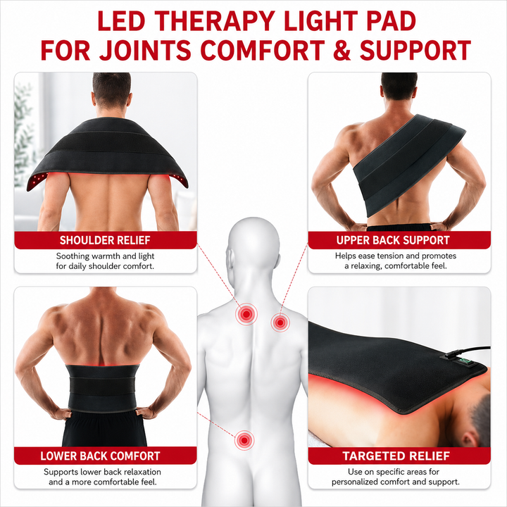 Premium Red Infrared Therapy Belt 660nm 850nm LED Light Wrap 360 LEDs Wearable Heating Pad Muscle Joint Relief Recovery Slimming Waist Belt