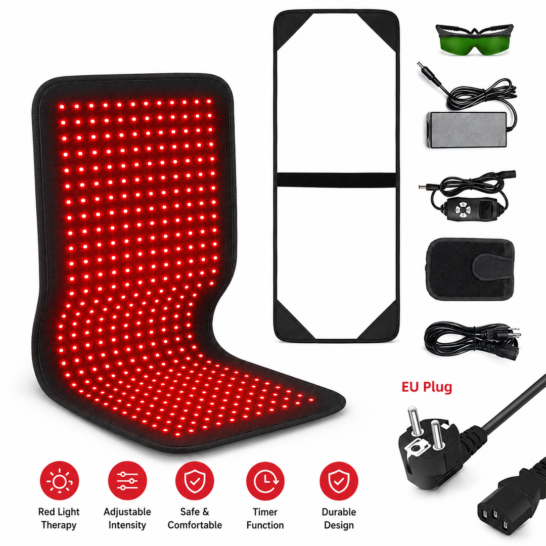 Premium Red Infrared Therapy Belt 660nm 850nm LED Light Wrap 360 LEDs Wearable Heating Pad Muscle Joint Relief Recovery Slimming Waist Belt