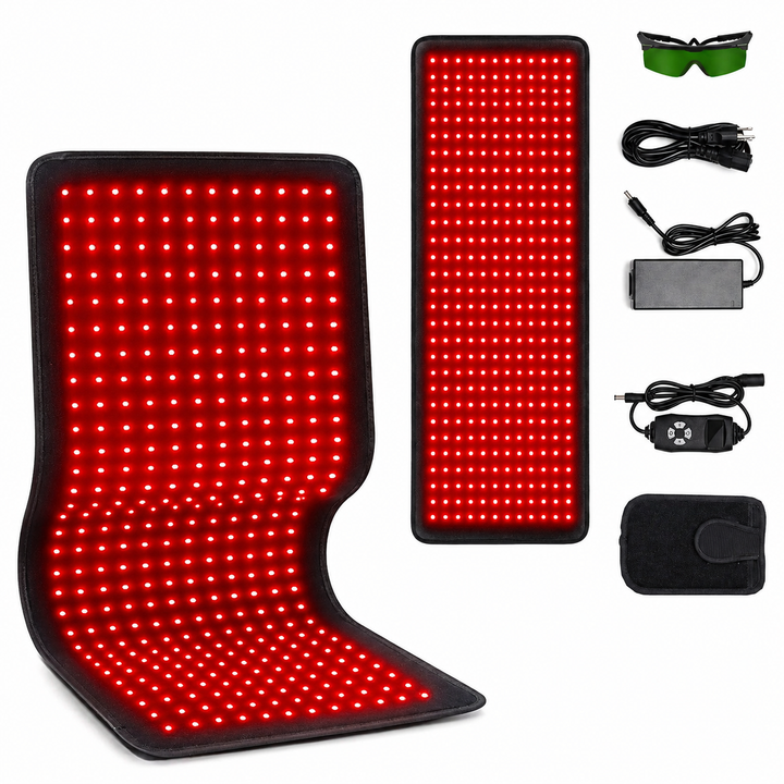 Premium Red Infrared Therapy Belt 660nm 850nm LED Light Wrap 360 LEDs Wearable Heating Pad Muscle Joint Relief Recovery Slimming Waist Belt