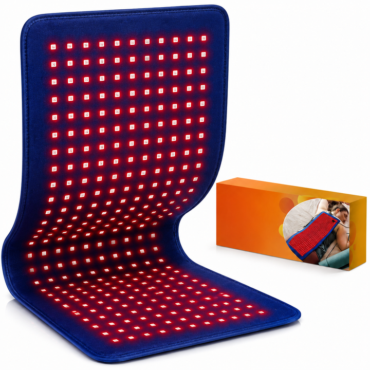 Premium Red &amp; Infrared Therapy Belt 660nm 850nm LED Light Wrap 360 LEDs Wearable Heating Pad for Body Comfort Muscle Joint Recovery Support