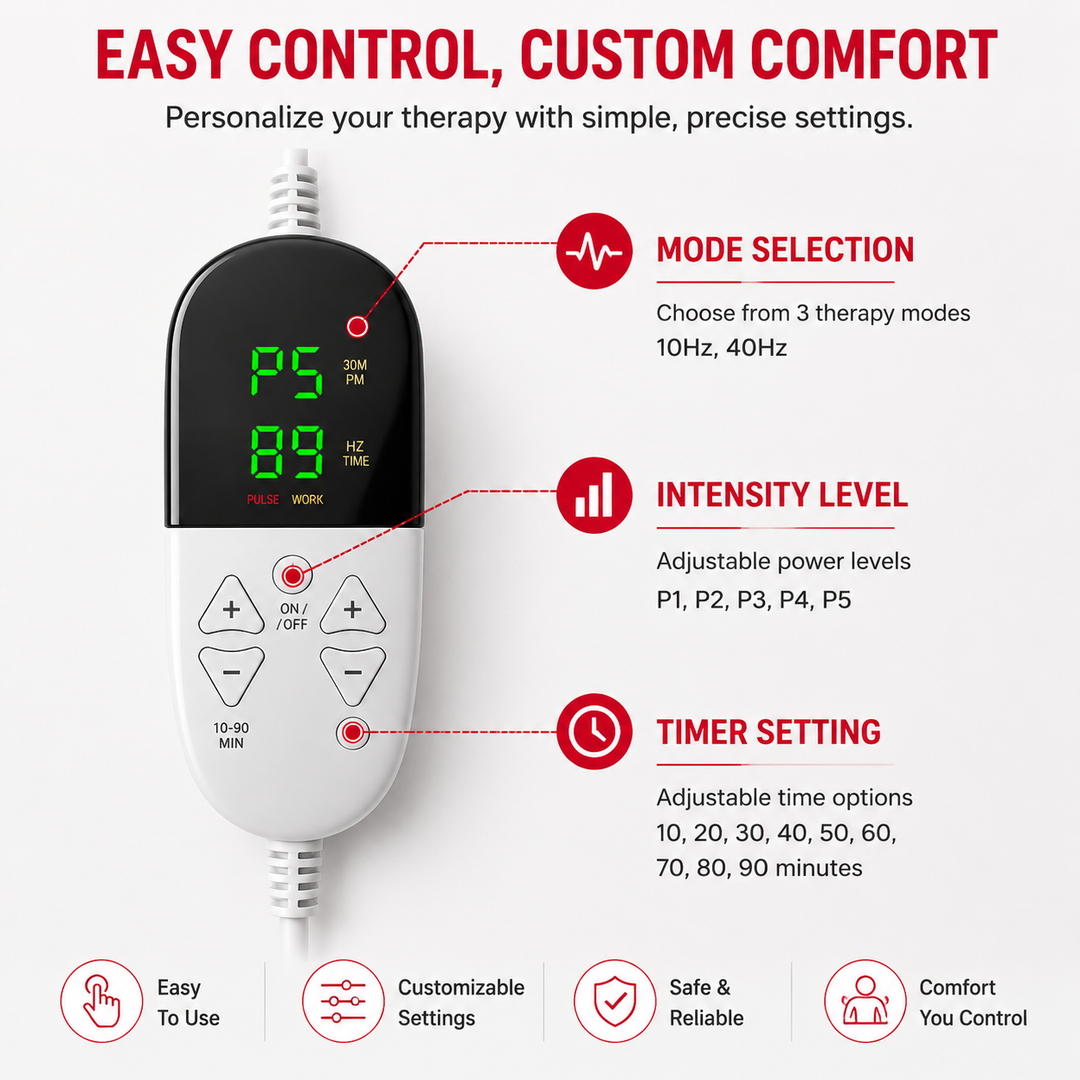 Premium Red &amp; Infrared Therapy Belt 660nm 850nm LED Light Wrap 360 LEDs Wearable Heating Pad for Body Comfort Muscle Joint Recovery Support