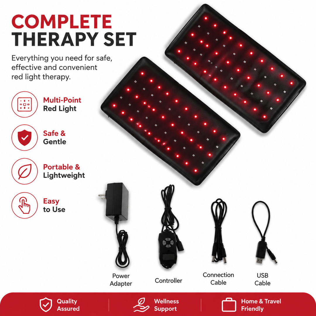 Premium Red Infrared Therapy Belt Wearable LED Light Pad 660nm 850nm 360 LEDs Body Comfort Waist Back Pain Relief Adjustable Portable Wellness Device
