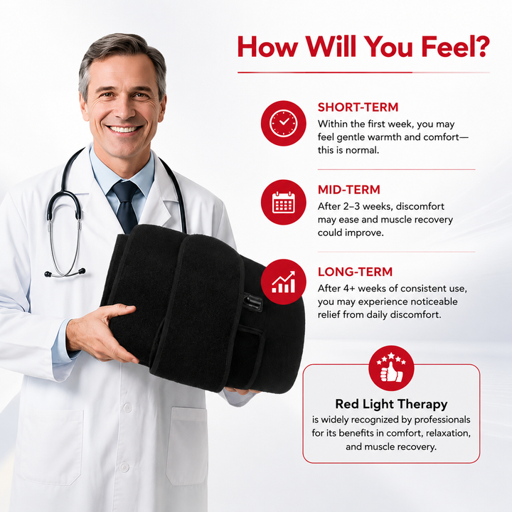 Premium Red Light Therapy Belt 210 LED 660nm 850nm Infrared Heating Wrap for Back Pain Relief Muscle Recovery Skin Tightening Remote Control Device