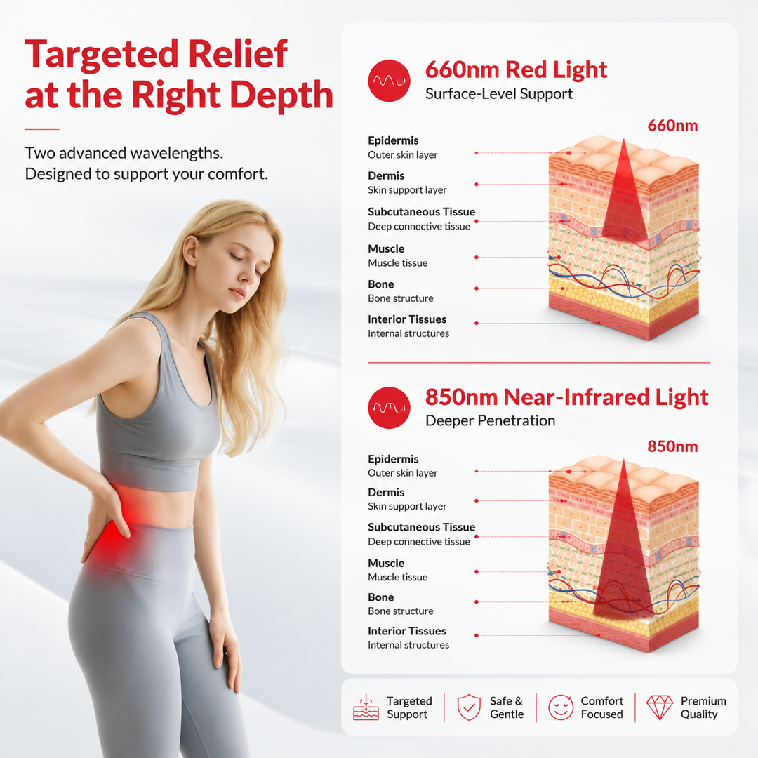 Premium Red Light Therapy Belt 210 LED 660nm 850nm Infrared Heating Wrap for Back Pain Relief Muscle Recovery Skin Tightening Remote Control Device
