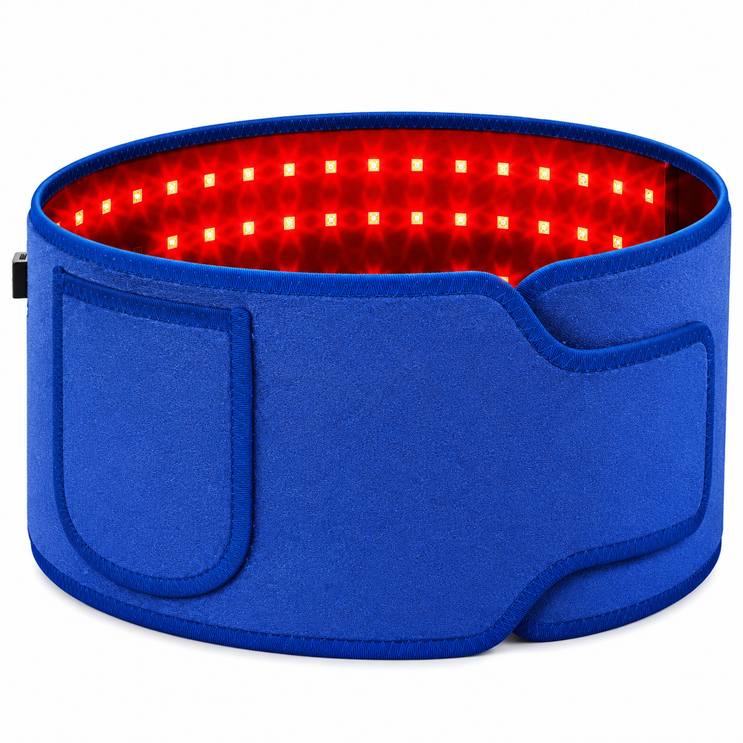 Premium Red Light Therapy Belt 660nm 850nm Infrared LED Waist Wrap Muscle Recovery Pain Relief Belt 4 Modes Auto Timer Back Shoulder Joint Therapy Device