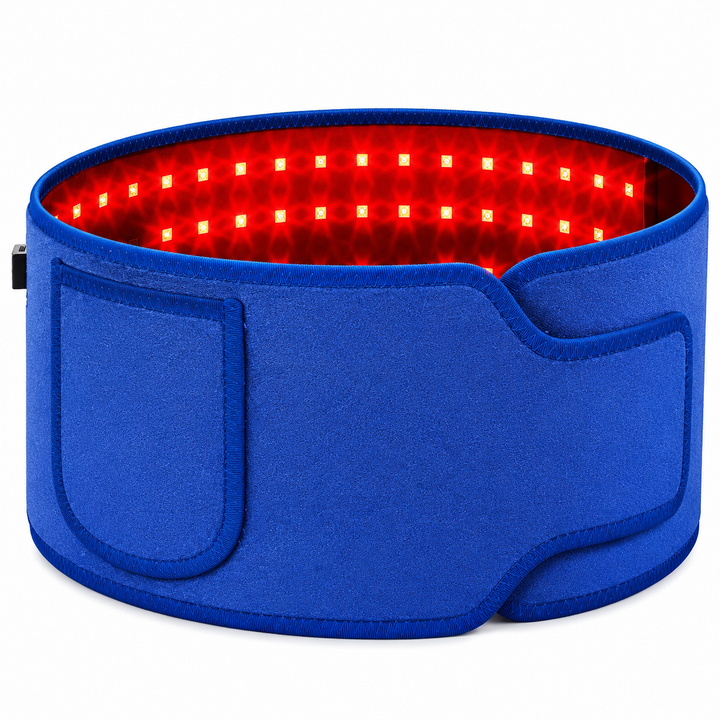 Premium Red Light Therapy Belt 660nm 850nm Infrared LED Waist Wrap Muscle Recovery Pain Relief Belt 4 Modes Auto Timer Back Shoulder Joint Therapy Device