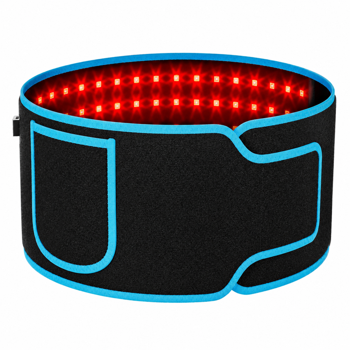 Premium Red Light Therapy Belt 660nm 850nm Infrared LED Waist Wrap Muscle Recovery Pain Relief Belt 4 Modes Auto Timer Back Shoulder Joint Therapy Device