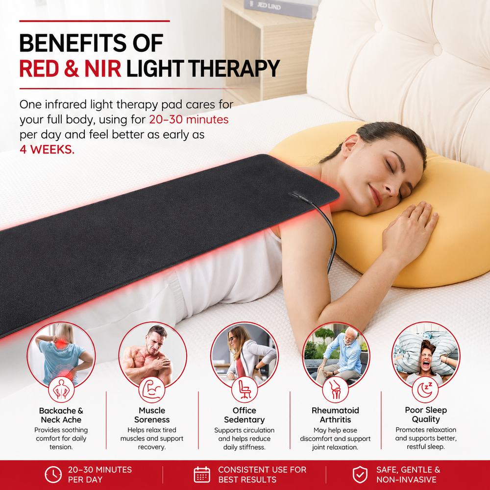 Premium Red Light Therapy Belt Infrared LED Body Wrap 660nm 850nm 360 LED Muscle Recovery Waist Back Pain Relief Slimming Therapy Device Home Use