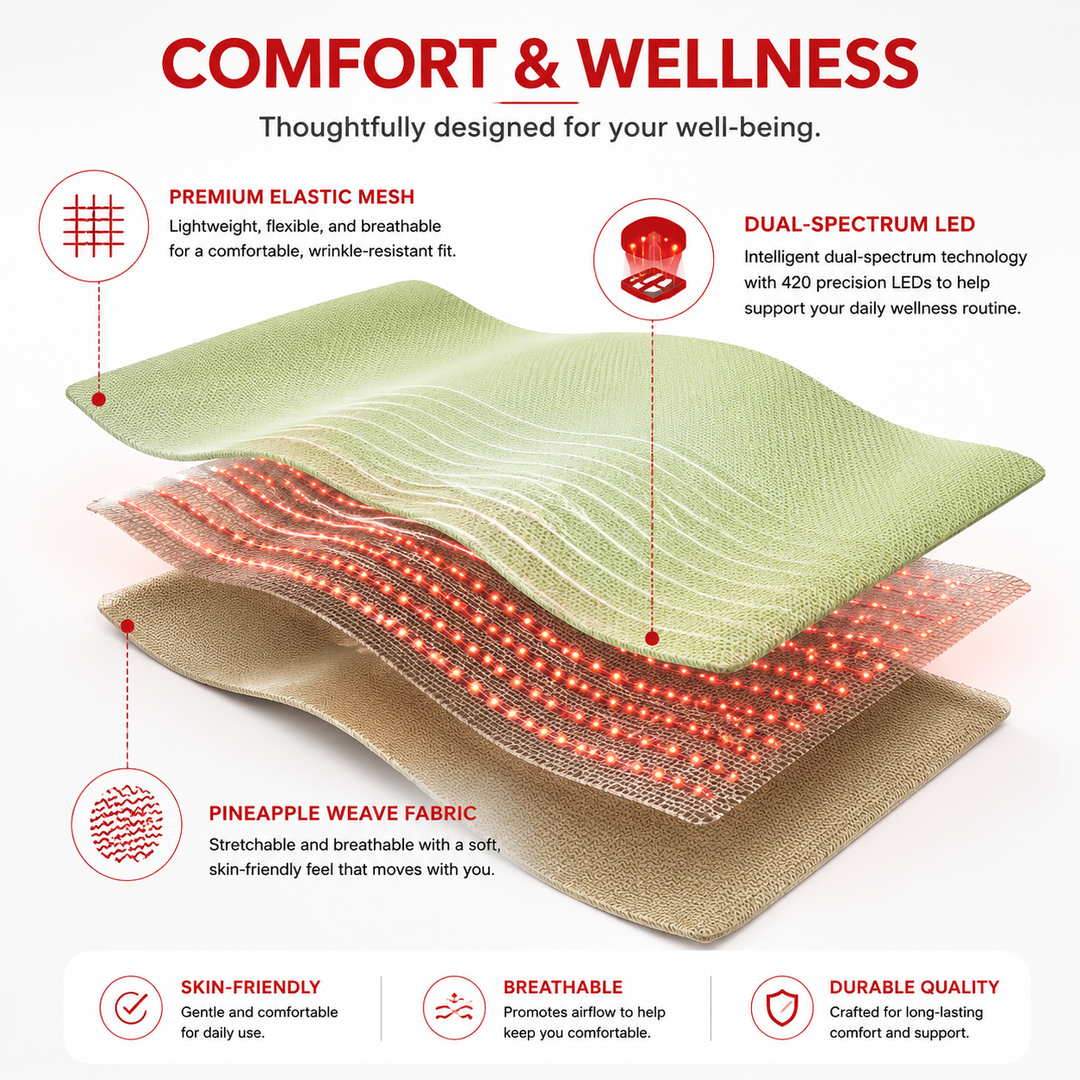 Premium Red Light Therapy Blanket Full Body Infrared Heating Blanket for Pain Relief Muscle Recovery Relaxation Home Wellness LED Heat Wrap