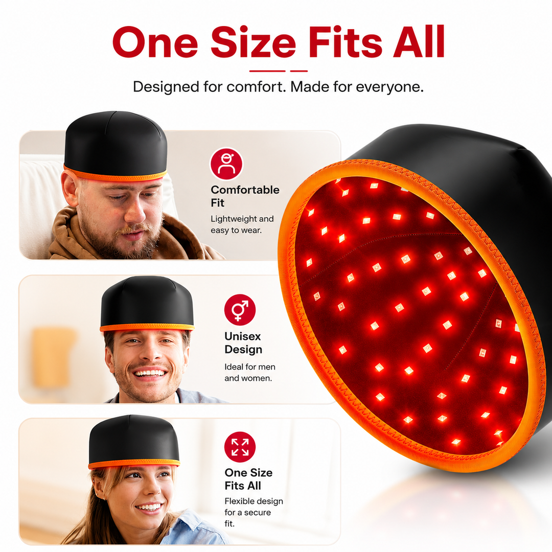 Premium Red Light Therapy Hair Growth Hat 660nm 850nm LED Hair Regrowth Cap 120 LEDs FDA Cleared Cordless Scalp Treatment Device for Thinning Hair Care
