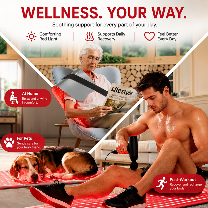 Premium Red Light Therapy Mat 660nm 850nm Infrared LED Therapy Pad 792 LEDs Full Body Coverage Adjustable Modes Timer Heatless Home Wellness Recovery Light Mat