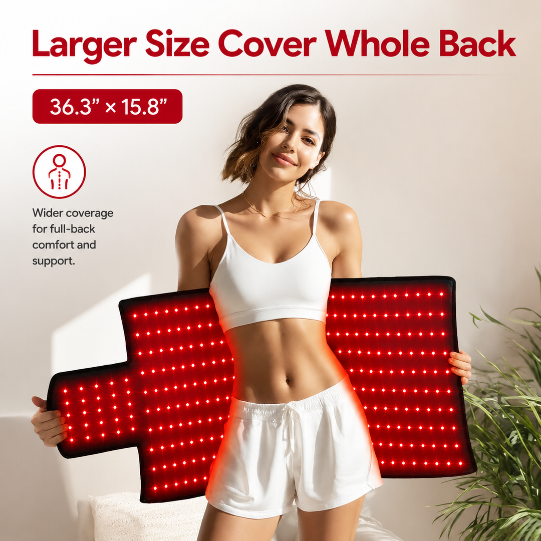 Premium Red Light Therapy Mat 660nm 850nm Infrared Light Therapy Pad Large Body Mat for Pain Relief Muscle Recovery Skin Care Home Wellness Device