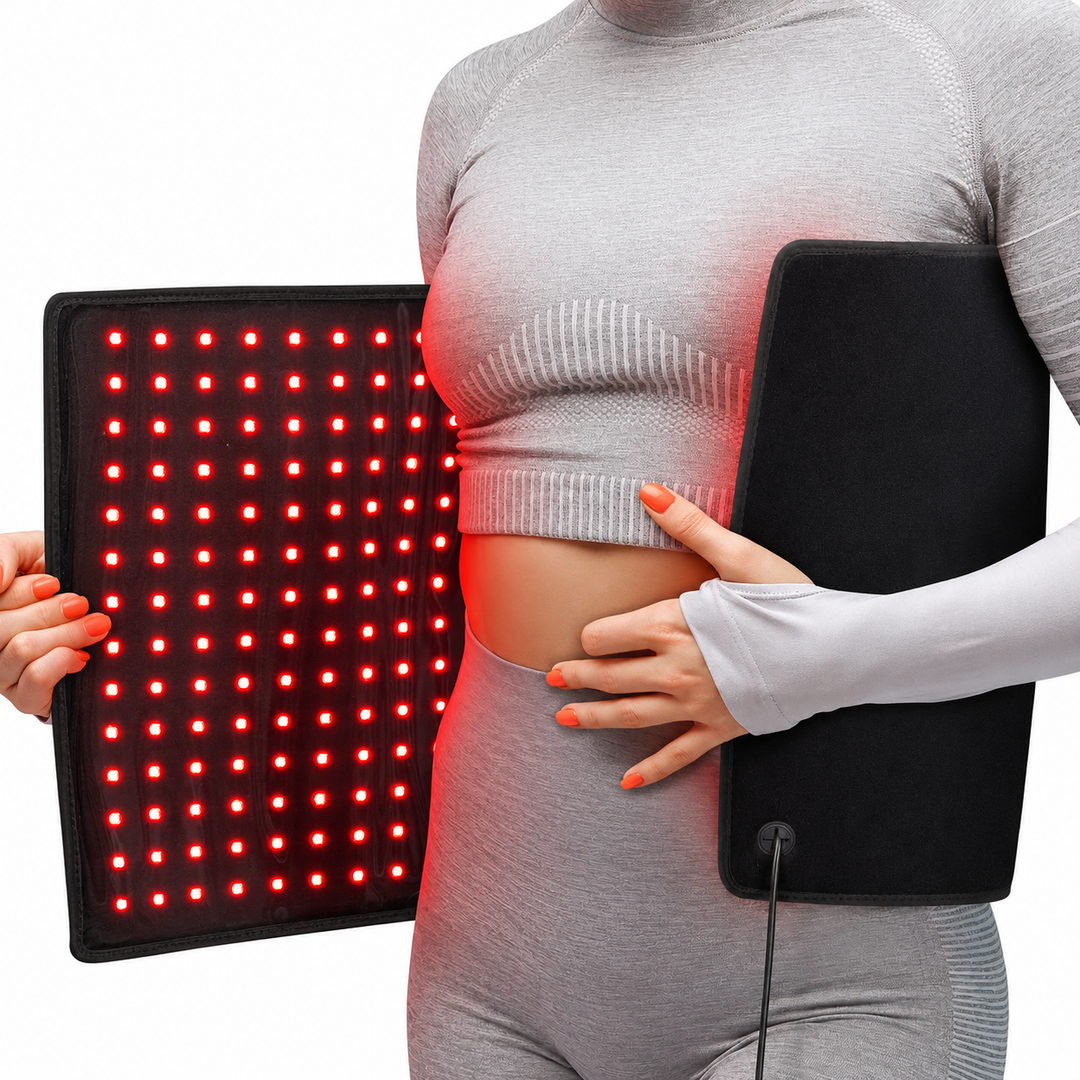 Premium Red Light Therapy Pad 406 LED 660nm 850nm Infrared Light Therapy Mat for Back Waist Body Pain Relief Muscle Recovery Home Wellness Device