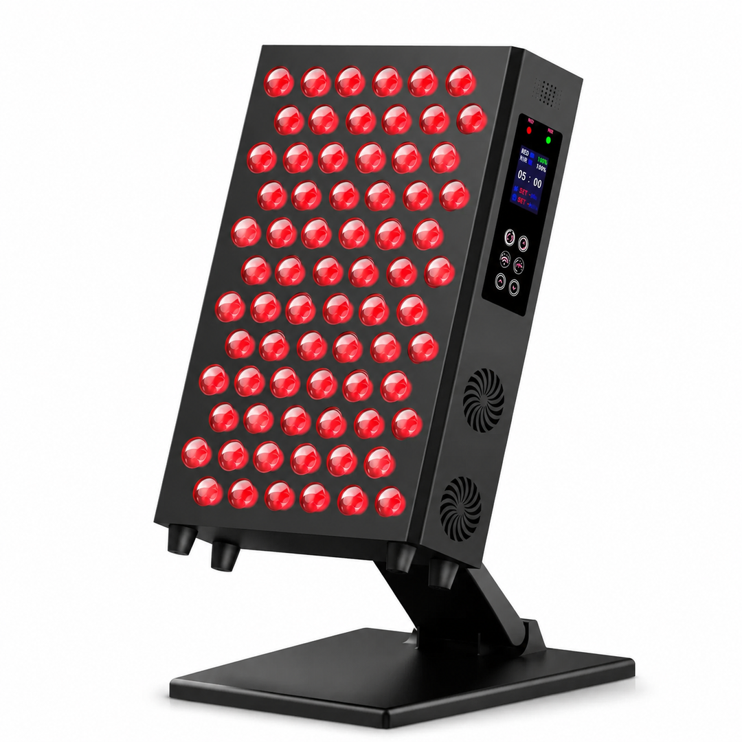 Premium Red Light Therapy Panel 660nm 850nm Infrared LED Beauty Lamp Face Body Therapy Device Adjustable Dimming Pulse Mode Timer Home Use