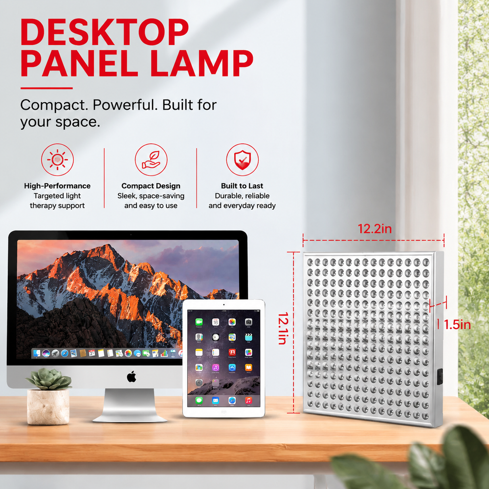 Premium Red Light Therapy Panel 660nm 850nm Near Infrared LED Lamp for Face Body Skin Care Muscle Recovery Pain Relief Home Wellness Device