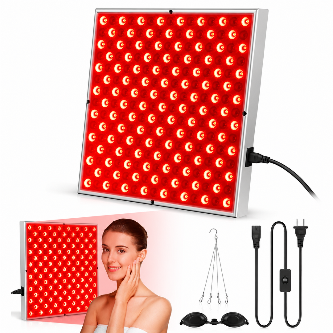 Premium Red Light Therapy Panel 660nm 850nm Near Infrared LED Lamp for Face Body Skin Care Muscle Recovery Pain Relief Home Wellness Device
