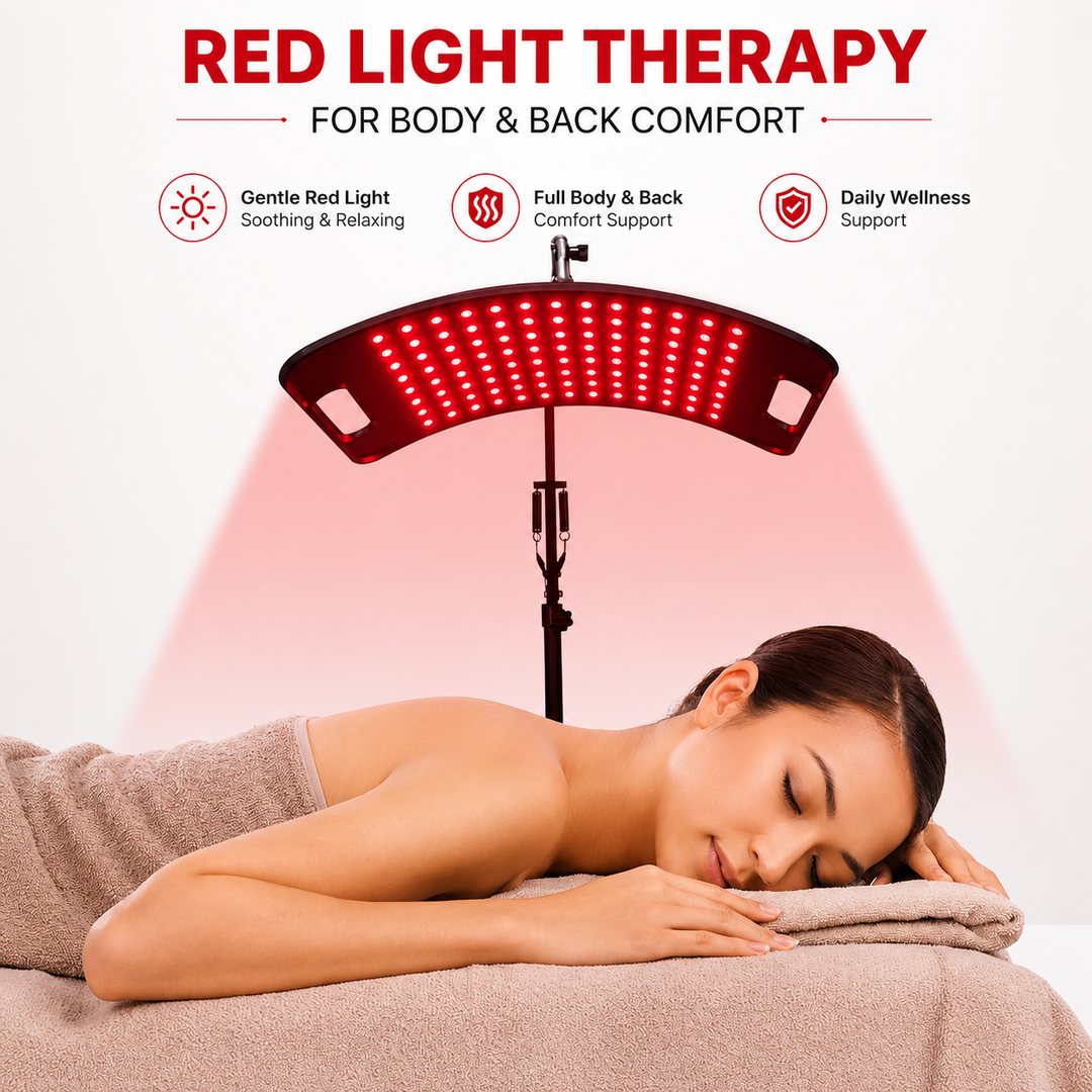 Premium Red Light Therapy Panel 660nm 850nm Near Infrared LED Lamp with Adjustable Stand Timer for Face and Body Home Wellness Light Therapy Device