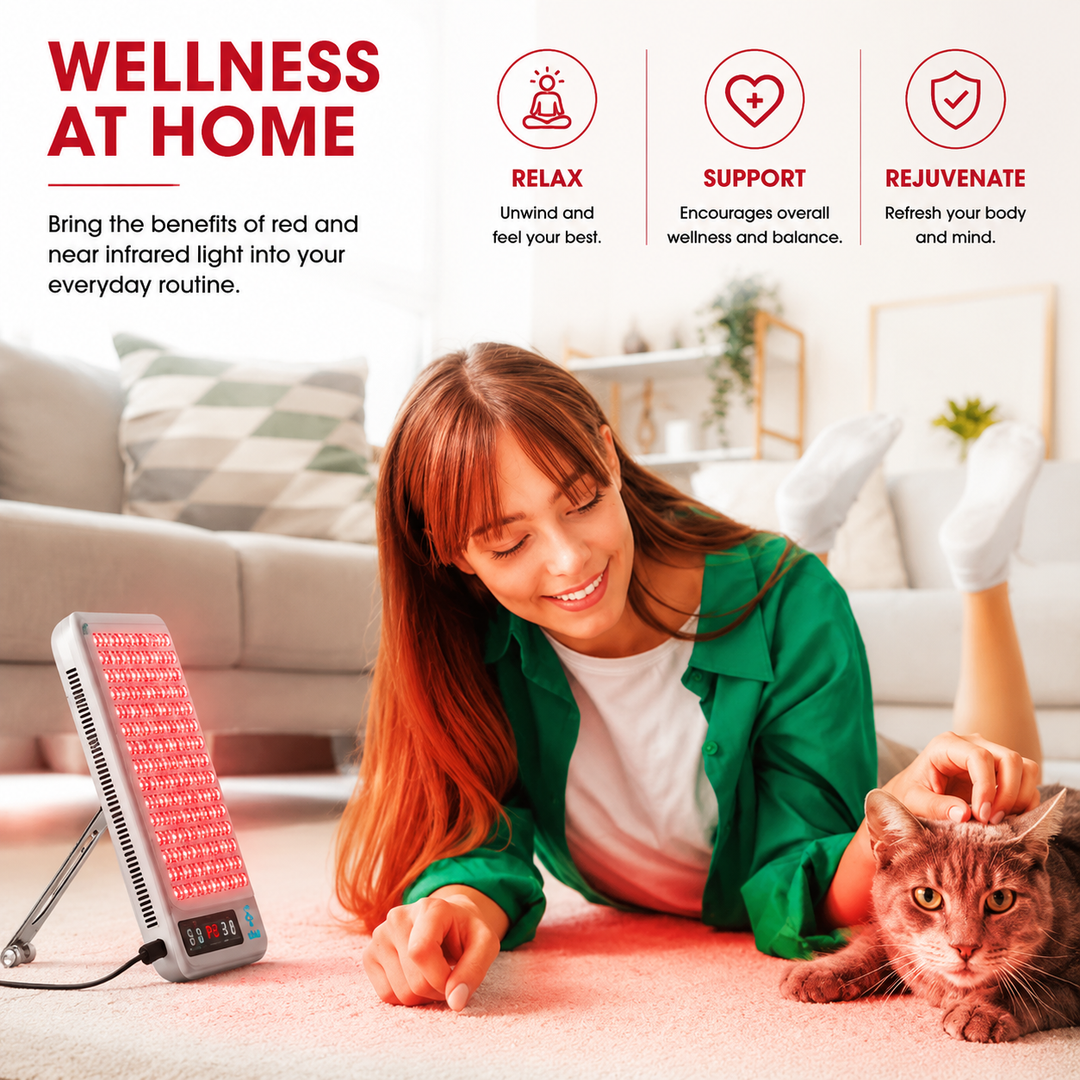 Premium Red Light Therapy Panel 660nm 850nm Near Infrared Light Therapy Lamp for Face Body Skin Care Wellness Pain Relief Home LED Therapy Device