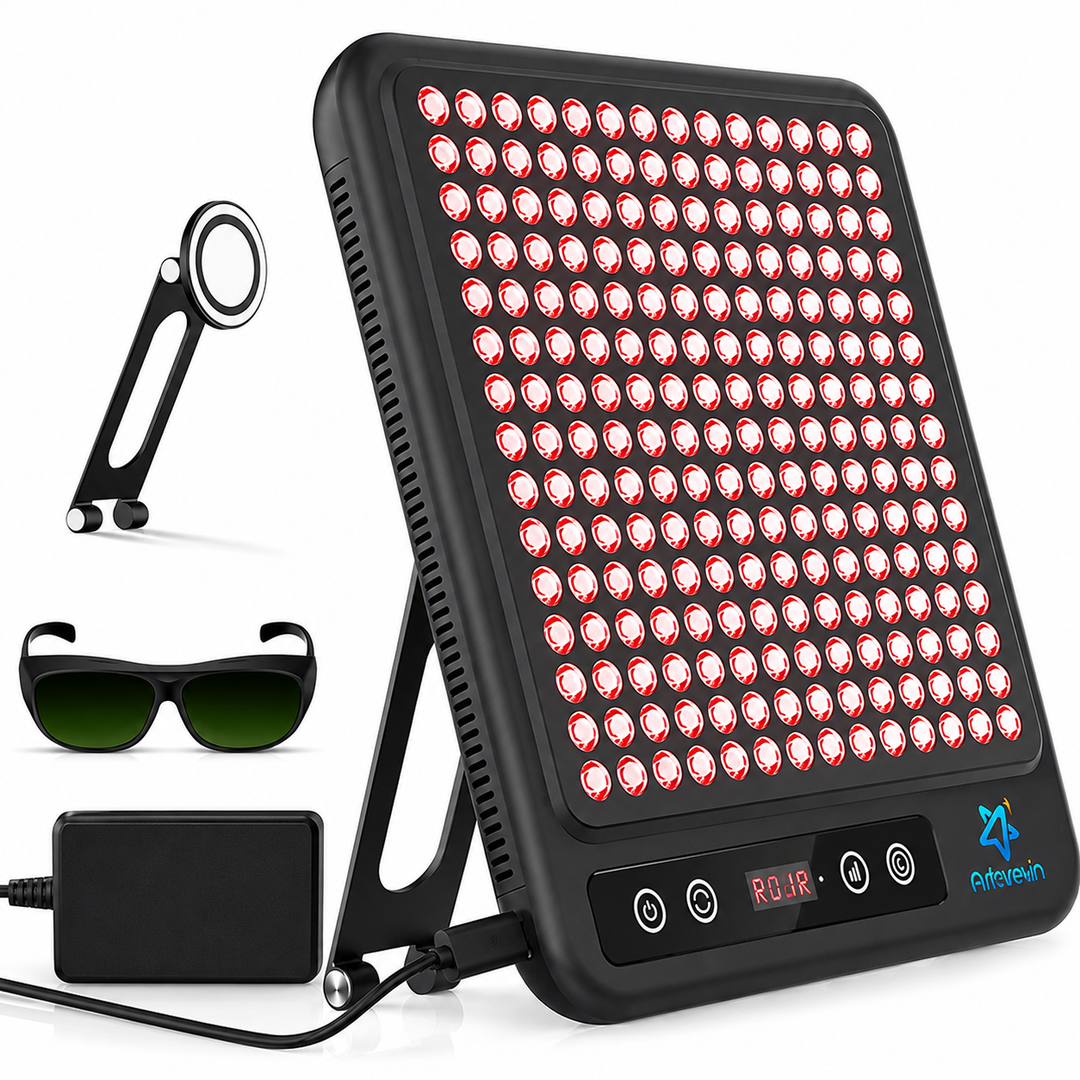 Premium Red Light Therapy Panel 660nm 850nm Near Infrared Light Therapy Lamp for Face Body Skin Care Wellness Pain Relief Home LED Therapy Device