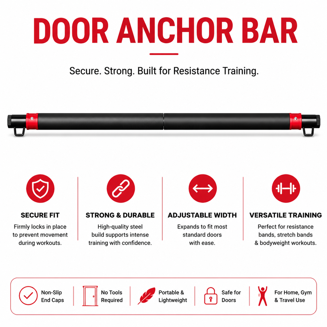 Premium Resistance Band Set 5 Tube Fitness Bands Up to 150 lbs Full Body Workout Handles Ankle Straps Door Anchor Strength Training Home Gym Exercise Kit