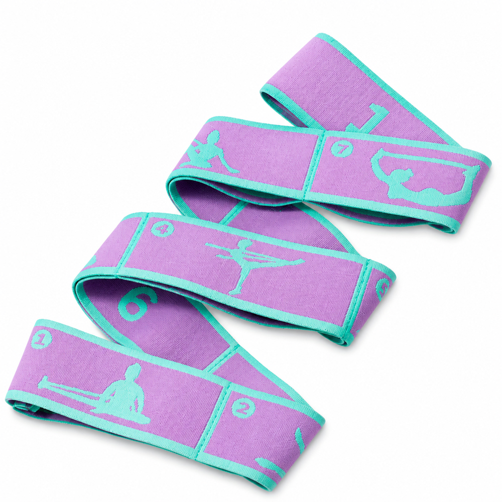 Premium Resistance Band Yoga Pilates Strap Adjustable Elastic Training Band 8/9 Grid Stretching Fitness Band Portable Home Gym Workout Daily Use