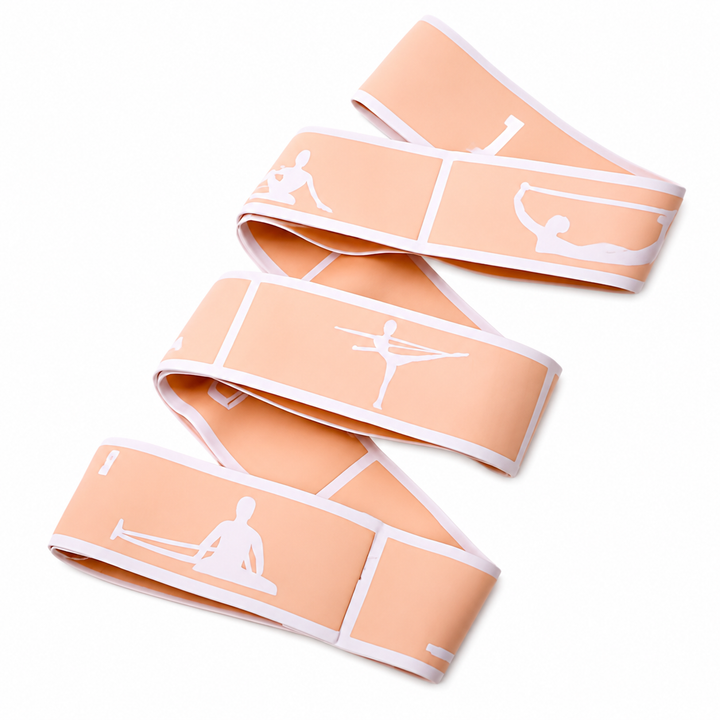 Premium Resistance Band Yoga Pilates Strap Adjustable Elastic Training Band 8/9 Grid Stretching Fitness Band Portable Home Gym Workout Daily Use
