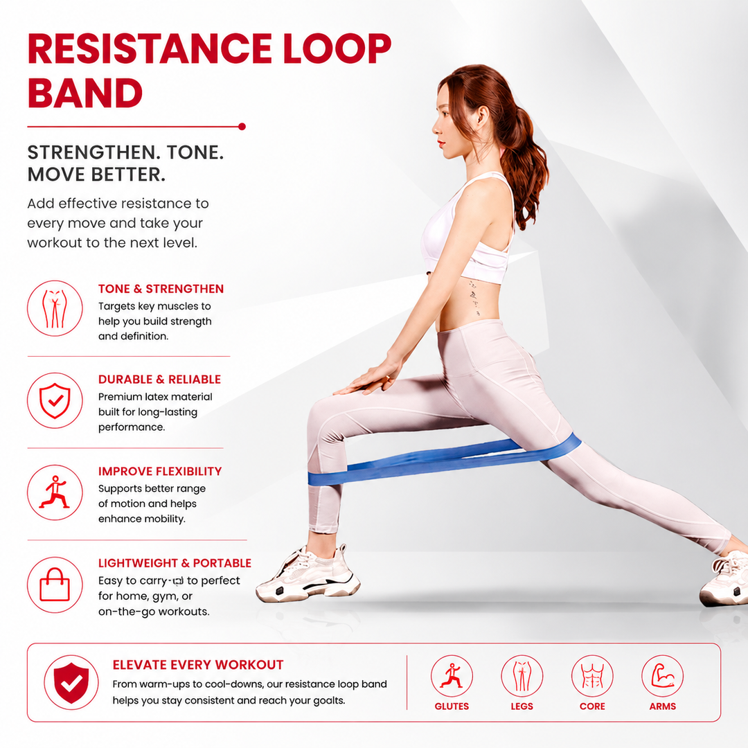 Premium Resistance Bands Set 5 Levels Yoga Fitness Bands Natural Latex Elastic Training Bands Full Body Workout Pilates Strength Training Home Gym Travel Use
